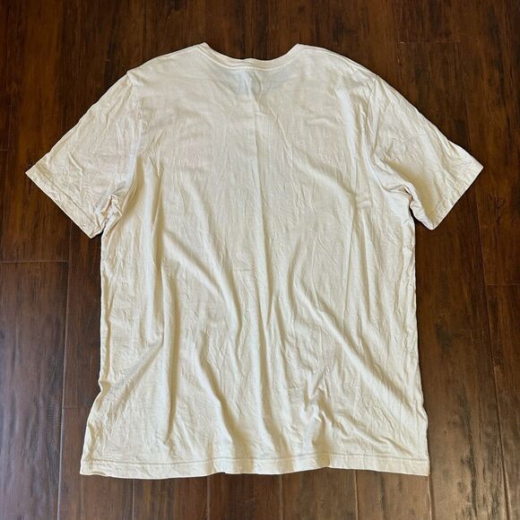 CRIQUET Cowboy Graphic Short Sleeve Crew Neck Tee in Cream - Picture 3 of 6